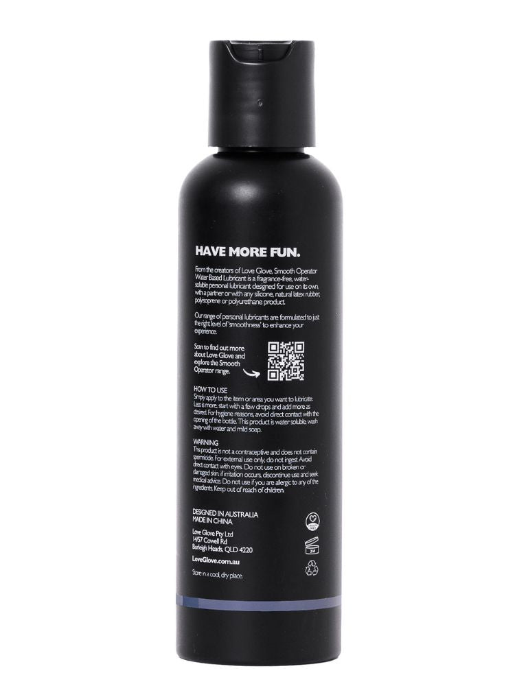 Water Based Smooth Operator Lubricant Love Glove Water Based Smooth Operator Lubricant Love Glove